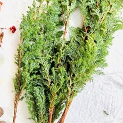 お正月飾り　現品写真　現状生花でワンシーズン飾れる　正月　しめ縄の画像