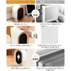 3台あり　3台で1000円　セラミックヒーター 小型 電気ファンヒーター の画像
