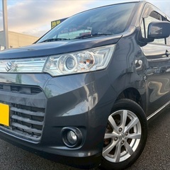 初売り2日から‼️低走行8万キロ台☆月々8千円〜分割払い可‼️ 車検2年付き！【名義変更代込み】☆スズキ ワゴンRスティングレー☆Bluetoothナビ付き☆走行中DVD見れます☆ETC付き☆プッシュスタート☆ドライブレコーダー付きのフル装備☆純正アルミ☆そのまま乗って帰れます！の画像