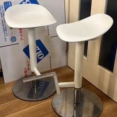 【無料】IKEA ヤニンゲ カウンターチェア 2脚の画像