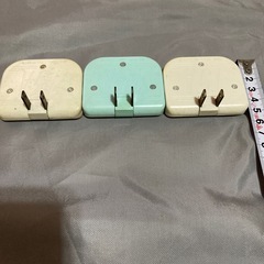 3口コンセントタップ　ホワイトミント3点セットの画像
