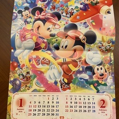 ディズニー2026年カレンダーの画像