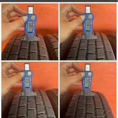 ICE FRONTAGE アイスフロンテージ 145/80R12 80/78N LT 2020年製造(3本) 2021年製造(1本) スタッドレス　中古タイヤ　4本セットの画像