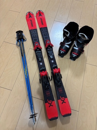 スキー　セット　一式　中古 スキーセット120cm (CAT007) 千年のスキーの中古あげます・譲ります