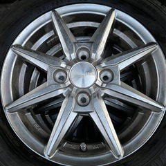 155/65R13, ダンロップ,2023年,4本,アルミホイルセットの画像