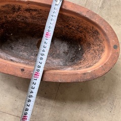 テラコッタ横長プランターの画像