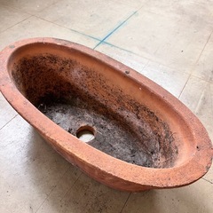 テラコッタ横長プランターの画像