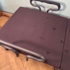 ＹＡＭＡＺＥＮ　折りたたみベッド　ダークブラウンの画像