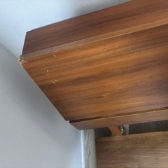 ニトリ　ダブルベッドフレーム　マットレス付きの画像