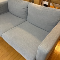 IKEA イケア 2人掛けソファ グレー の画像