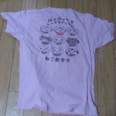 猫Tシャツ　ピンクの画像