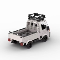 MOC ホンダ アクティ風 レゴ互換 ブロック 348ピース 軽トラの画像