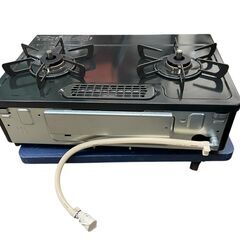 リンナイ 都市ガス用 グリル付き ガステーブル 2023年製 右強火 基本引き取り限定 神奈川県横須賀市の画像