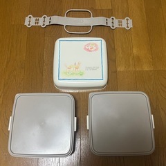 手持ち付き 二段式お弁当箱の画像