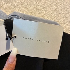 新品patterntorsoブラック ロングワンピース Fサイズの画像