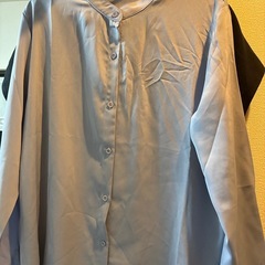 ブルー 長袖シャツ XLサイズの画像