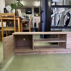 【リサイクルショップ ピカソ 小松原】📺✨美品✨32〜50インチ対応‼️木目調テレビボード／ローボード✨収納力◎✨★9955★の画像