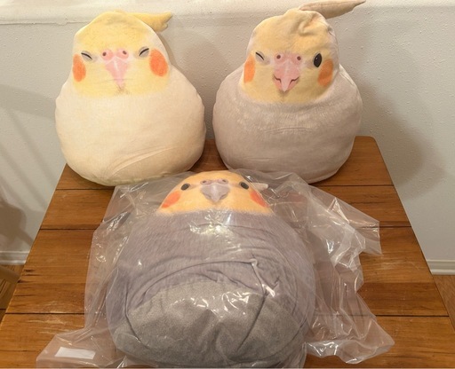 フェリシモ小鳥部/もっちりオカメインコ/3種コンプリートセット/ぬいぐるみ フェリシモ小鳥部/もっちりオカメインコ/3種コンプリートセット