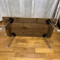 【美品】ウォールナット センターテーブル　無垢材の画像