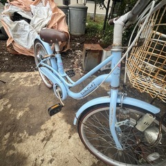 女の子用自転車の画像