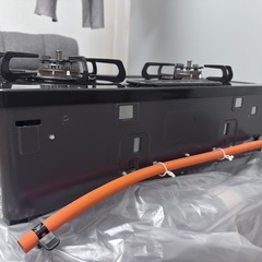 【美品】ガスコンロ（プロパン用）PA-S46B-R / 新品ホース付の画像