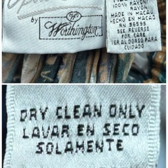 グリーンフレアスカート 柄 M☆の画像