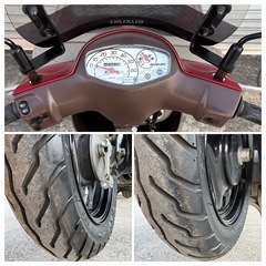 実動 スズキ レッツ バスケット CA4AA タイヤ前後バリ山 大阪 堺市の画像