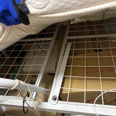 シングルベッド　フレームとマットレスの画像