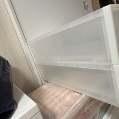 無印良品（MUJI）収納ケース2点セットの画像