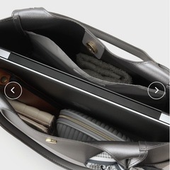 【A4サイズ対応】千鳥柄スカーフ付きトートバッグの画像