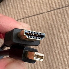 【差し上げます】miniDisplayPort-HDMI変換アダプタ・HDMIケーブルの画像