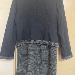 フォーマルスーツセット グレーと黒　サイズLCの画像