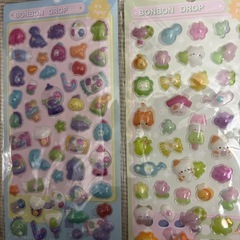 2️⃣ボンボンドロップ風シール　5枚セット　バラ売り不可！の画像