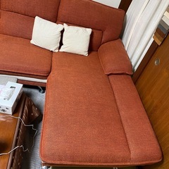 3人掛けソファー　【オットマン付き】の画像