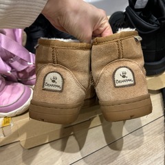 ムートンブーツ キャメル 18センチの画像