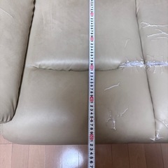 3人掛け 革ソファーの画像