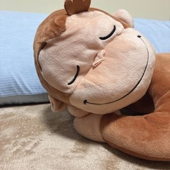 おさるのジョージ スーパーラージぬいぐるみ おやすみ 約44センチ 美品の画像