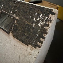 私が作ったドールハウス途中までの画像