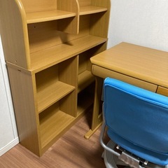 学習机　勉強机　椅子　袖机の画像