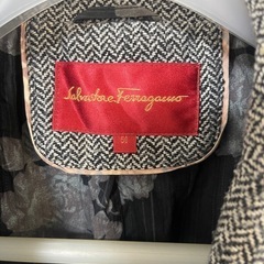 Salvatore Ferragamo サルヴァトーレ・フェラガモ　ヴィンテージ　テーラードジャケット/50/ウール/ヘリンボーンの画像