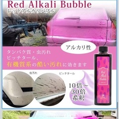 ながら洗車　レッドアルカリバブルの画像