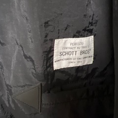 今月限定　取引希望　Schott Bros. フード付きダウンジャケット 2XL ブラックの画像