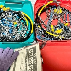 ２点セット未使用&used 雪道楽Q2特殊合金鋼タイヤチェーン　ジャッキアップ不要　 雪道楽QⅡ YQ204の画像