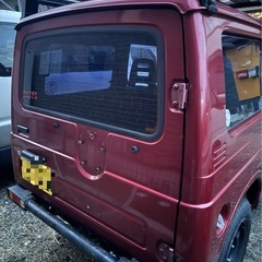 ジムニー　JA11V  希少レッド　ルーフキャリア付　車検付きの画像