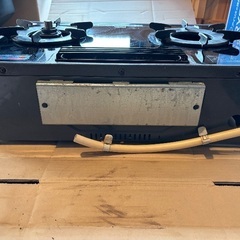 二口ガスコンロ ガステーブル ドイツ製ガラストップ 都市ガスの画像