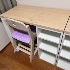 最終値下げ12/30取りに来れる方限定#兄弟用学習机セット の画像