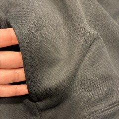 GU ヘビーウェイトハーフジップ　黒の画像