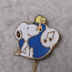 スヌーピー ピンブローチ 押しピン ウッドストック ヴィンテージ SNOOPYの画像