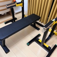 ホームジム　パワーラック、バーベル175キロ、ベンチセットの画像