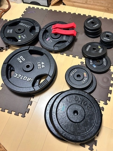 ホームジム　パワーラック、バーベル175キロ、ベンチセット